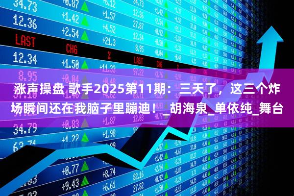 涨声操盘 歌手2025第11期：三天了，这三个炸场瞬间还在我脑子里蹦迪！_胡海泉_单依纯_舞台