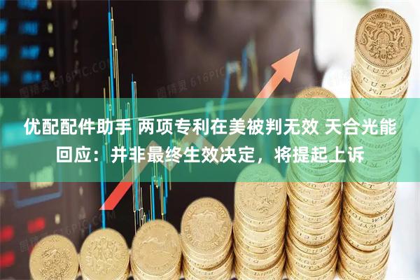 优配配件助手 两项专利在美被判无效 天合光能回应：并非最终生效决定，将提起上诉