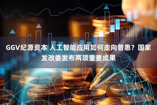 GGV纪源资本 人工智能应用如何走向普惠？国家发改委发布两项重要成果
