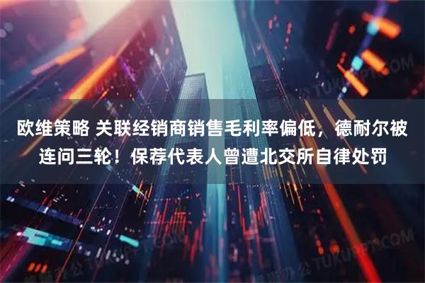 欧维策略 关联经销商销售毛利率偏低，德耐尔被连问三轮！保荐代表人曾遭北交所自律处罚